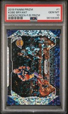 2019 PANINI PRIZM WIDESCREEN FAST BREAK PRIZM #1 KOBE BRYANT PSA 10