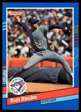 Tom Henke 1991 Donruss #205 Blue Jays MLB READ FREE SHIPPING AutographDen