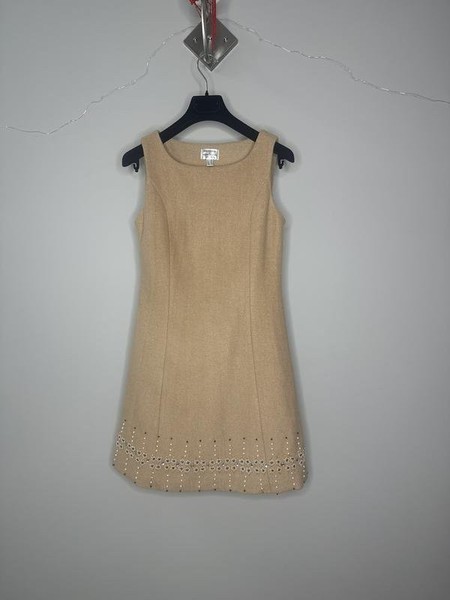Women Alberta Ferretti Dress Beige Cotton 36