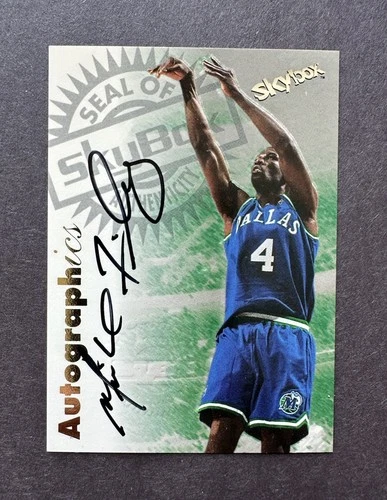 1997 Skybox Autographics Michael Finley Auto Mavericks🔥
