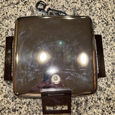 Toastmaster Vtg Waffle Maker Grill 2D3 Chrome USA Made Tested EUC -Tested!