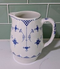 Ironstone Pitcher Blue & White Franciscan Mad...