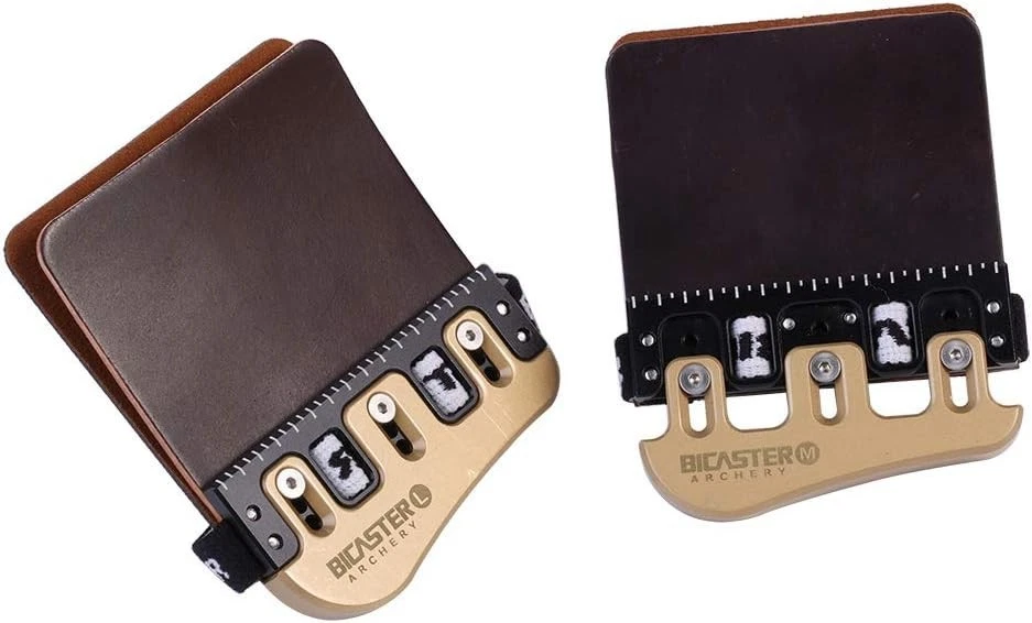 Radiused Edges Brass Finger Guards + Cordovan Leather Tabs - Image 4 of 4