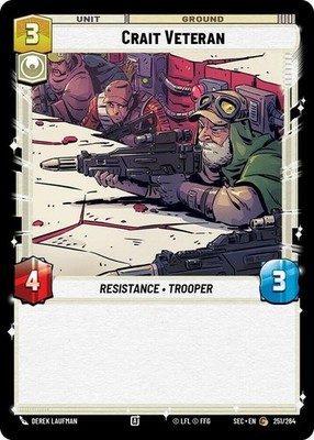 3X-Crait Veteran - Foil-SWU06-Secrets of Power-Star Wars Unlimited