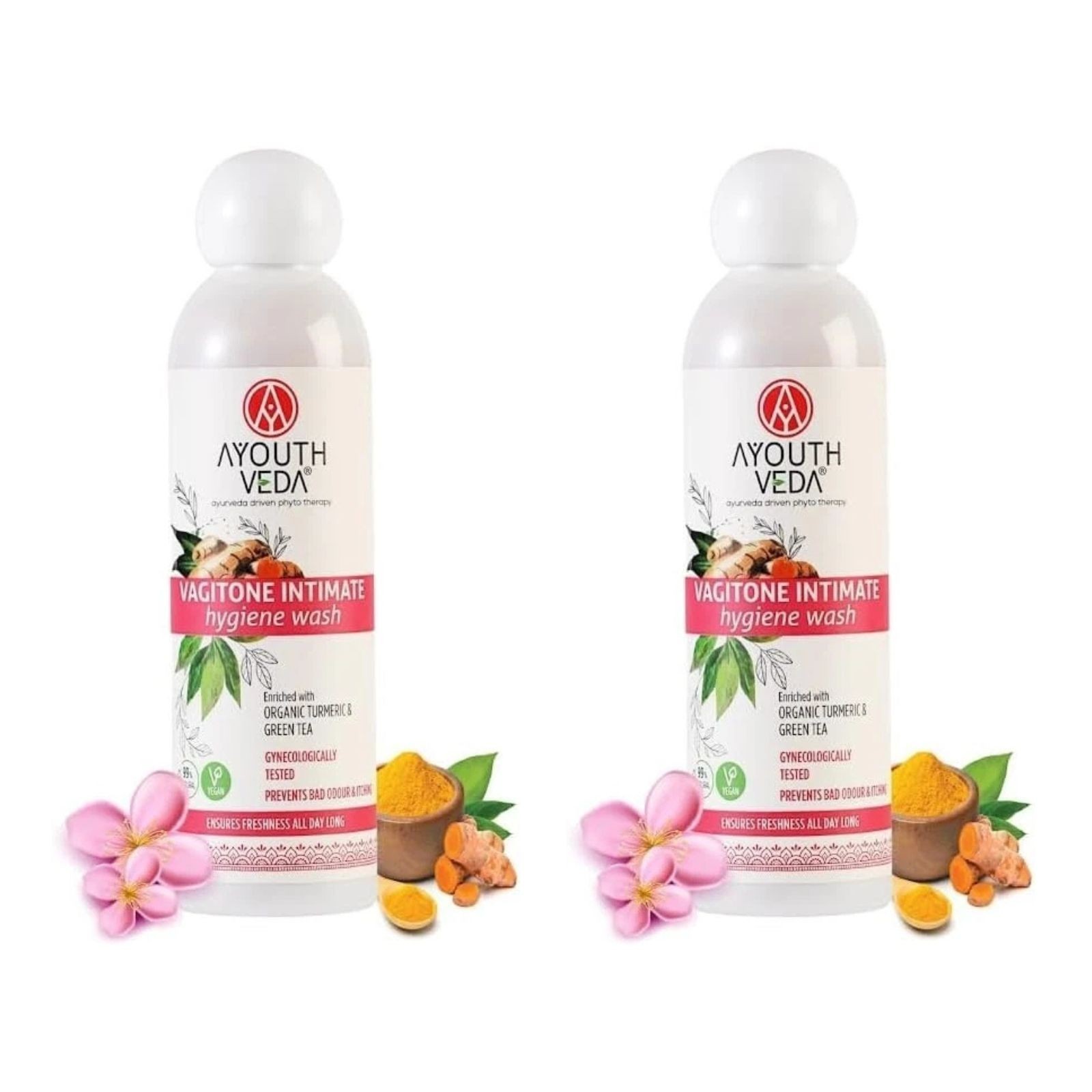 Feminine Daily Intimate Hygiene Care Gentle Wash Gel for Sensitive Skin 2x180ml