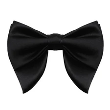  Bow Ties for Men Clip on Oversize Bow Tie Pre Tied Adjustable for Black