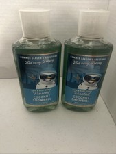 Frosted Coconut Snowball Body Wash Gel 10 oz Bath  Body Works Lot Of 2