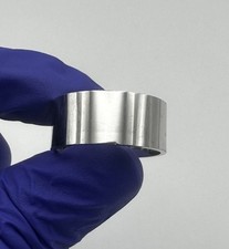 925 Sterling Silver 9mm Wide Band Ring 6.6g Size 9  C093