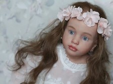 40in Lifelike Unfinished Reborn Doll Kits Realistic Toddler Rooted Hair Toy Gift