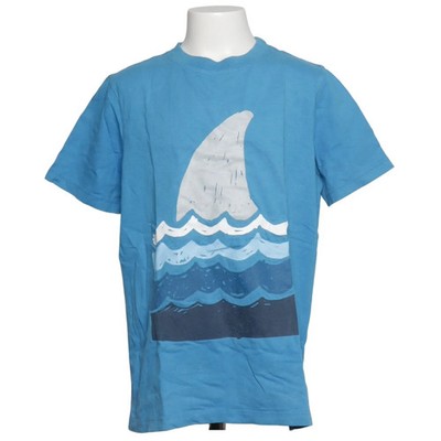 Lands' End, T-shirt, Größe: 134/152, Blau/Grau/Weiß, Baumwolle, Print #cvS