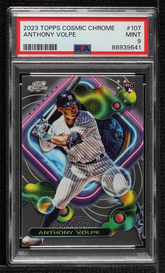 2023 Topps Cosmic Chrome Anthony Volpe #107 PSA 9 MINT 2l4