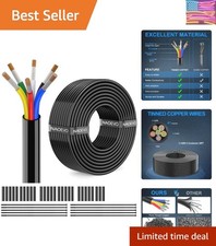 14 Gauge Wire 6 Conductor Electrical Wire, 14 AWG Stranded PVC Cord, 12V Low ...