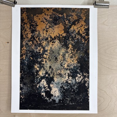 Original Abstract Giclee, signed by the artist. Art Inkblot, ''Untitled G19 No 4''