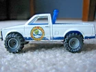 Vintage Hot Wheels 1982 Beach Patrol Chevy S10 Real Riders Gray Hubs