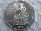 1875 CC Seated Liberty Take flowers Silver 1 Dollar High Grade A++++