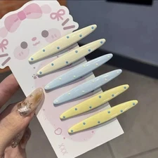 Advanced wave sensing point geometric duckbill clip hair clip