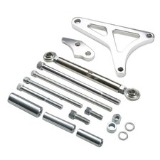 Polished Aluminum Alternator Bracket Kit Fit for SBF 289 302 5.0L
