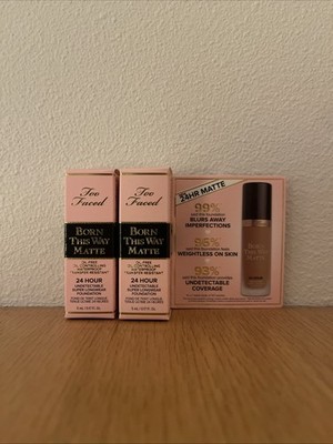 Too Faced Born This Way Matte 24 Hour Foundation Warm Sand 5 ML 2 Pack