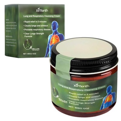 Königskerze Extrakt,Mullein Leaf Extract Clear Lung Repair Cream, Kräuter-Lun...