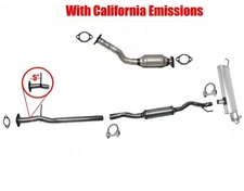 Rear Converter Resonator & Muffler For 08-13 Rogue 2.5L CALIFORNIA EMISSIONS