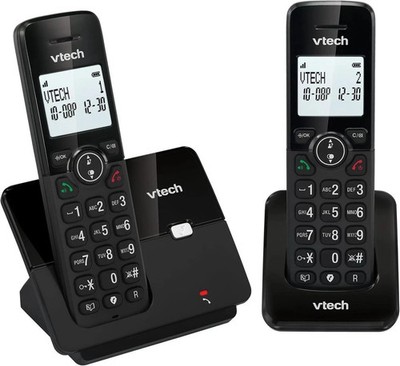 VTECH CS2001 Schnurloses DECT-Telefon 2 Mobilteile Anrufer-Identifikation Blocke