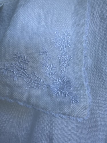 Talbots Vintage Irish Linen Embroidered Short Sleeve Blouse White Size 10 - Picture 3 of 7
