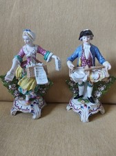 Dresden, Germany after Derby Figurines Shepherd and Shepherdess, 19th century.