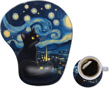 Ergonomic Mouse Pad with Wrist Rest,Comfortable Computer Gel Mouse Pad