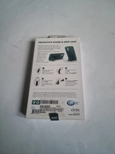 CLCKR iPhone 13/12 Mini Shockproof MagSafe Grip Case | Kickstand | Forest Green - Picture 2 of 8