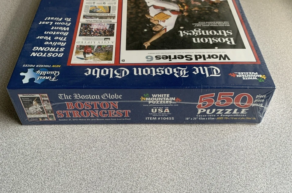 波士顿红袜队拼图 550 件世界系列 6 波士顿最强全新未拆封 — 第 4/4 张图片