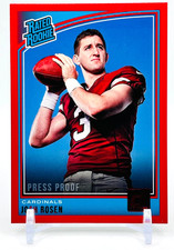 2018 Donruss Josh Rosen Red Press Proof #302 RC Rated Rookie Card Cardinals NFL. rookie card picture