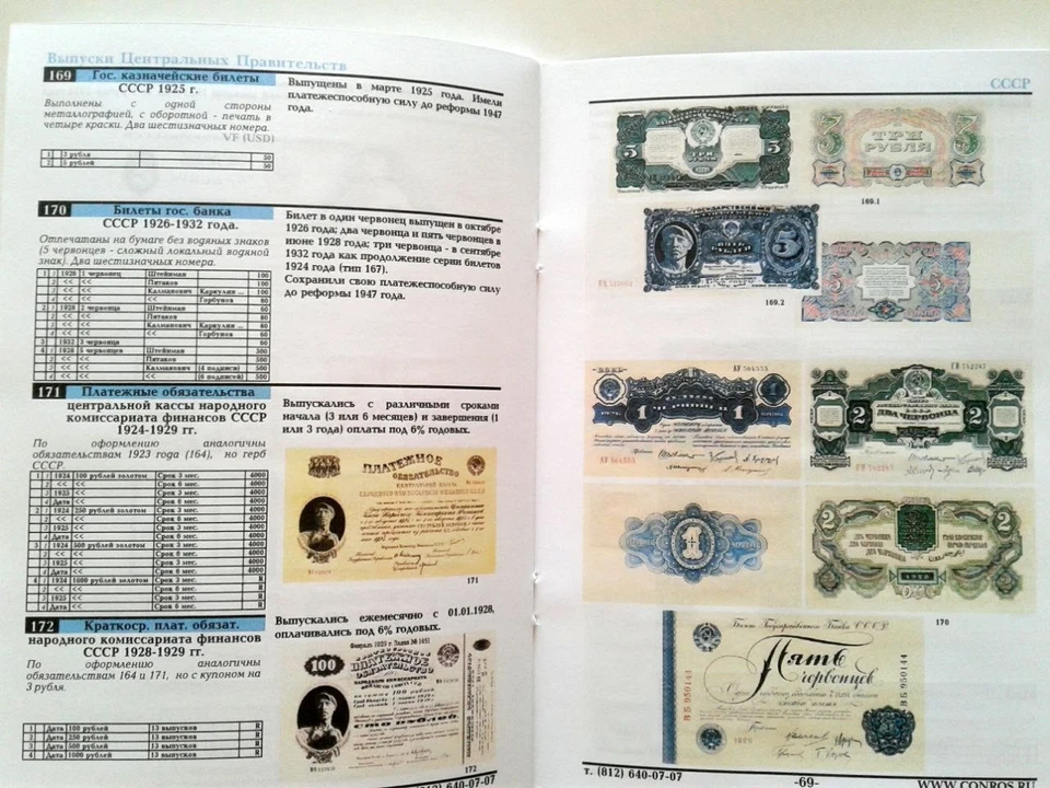 Paper money of Russia since 1796 Government issues. Part 1 Catalog Book 302 - Image 2 of 4