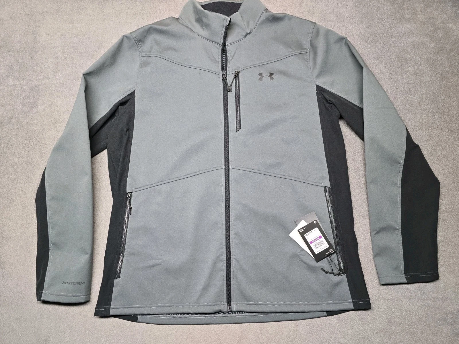 Under Armour Mens Size 2XL Storm ColdGear Infrared Shield Softshell Jacket Gray