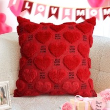 Mothers Day for Mom Gift, Best Mom Ever 18" x 18" Pack of 1 Red Heart