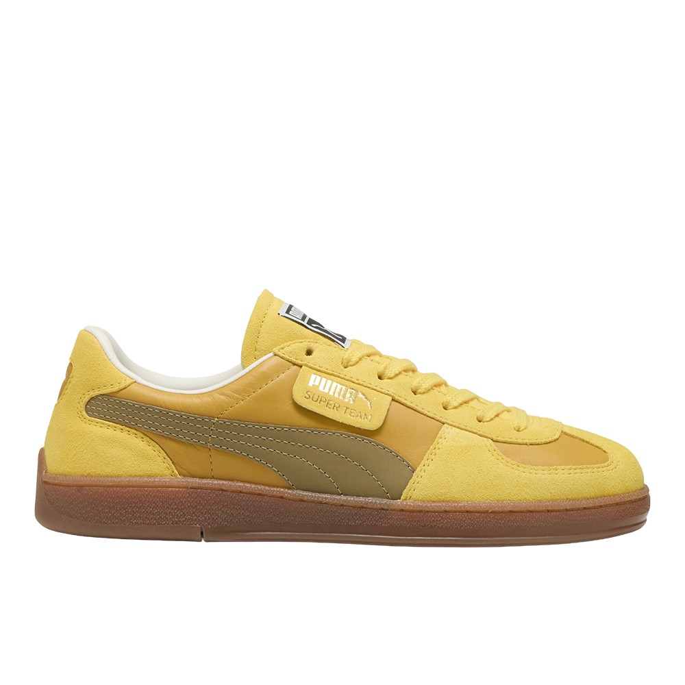 PUMA Super Team Summer Lace Up  Mens Yellow Sneakers Casual Shoes 40225202