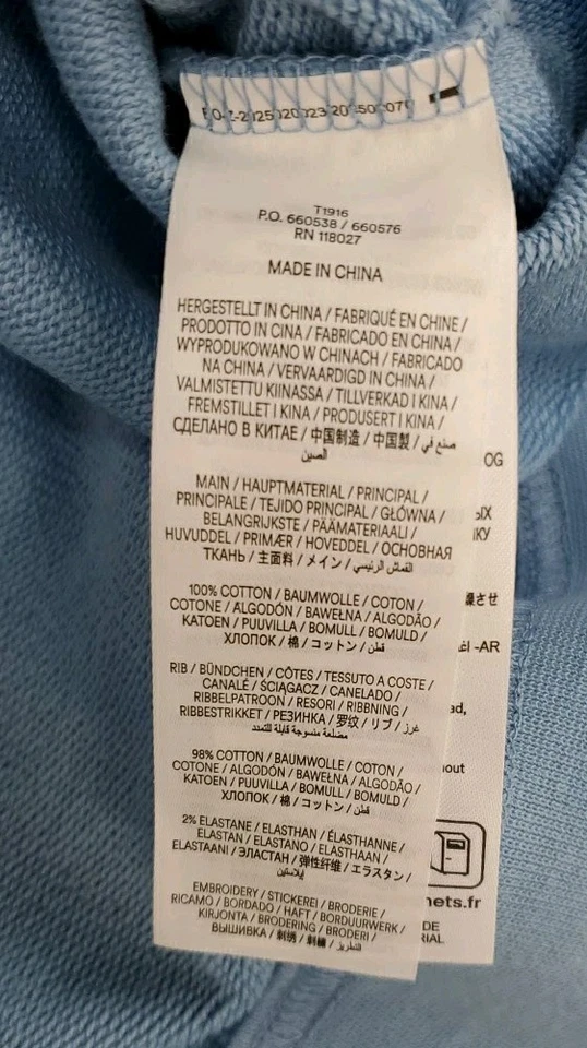 Novo Moletom Boden Rosa Bordado Detalhe Gola Redonda Azul Tamanho M - Imagem 4 de 4