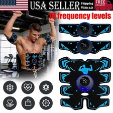 EMS Abdominal ABS Muscle Stimulater Training Toner Fitness Workout Belt 8 Modes 