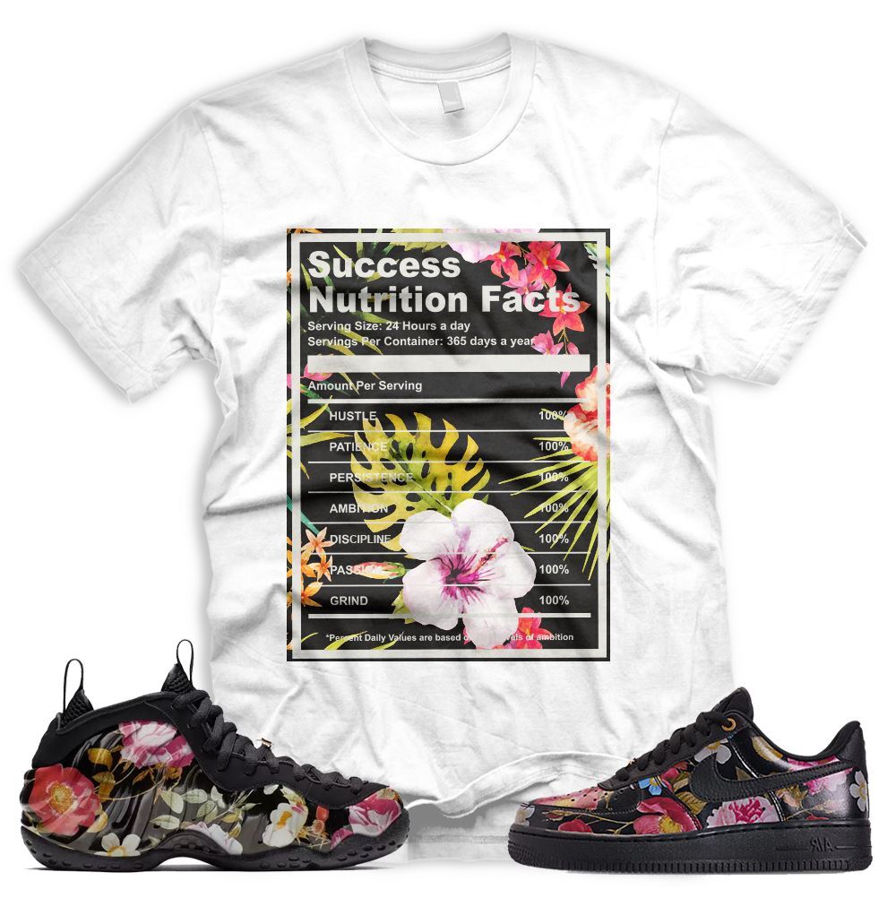 Air Foamposite One Floral Foamposite Shirt New White SUCCESS FACTS