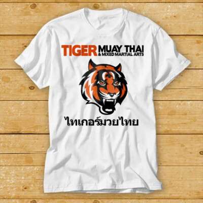 Muay Thai Tiger Fighting Tee Thailand Sport Design Super Herren Damen Mode 2722
