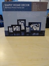 PICTURE FRAME SET OF 10 - SIMPLY HOME DECOR BRAND - BLACK METAL