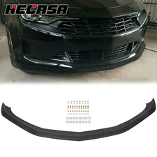 HECASA Front Bumper Spoiler Lip For 16-24 Chevy Camaro SS V8  Tinted Matte Black