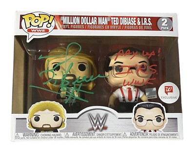 JSA Autogramm Money Inc WWE Funko Pop 2 Pack Wall Mart Exclusive signed