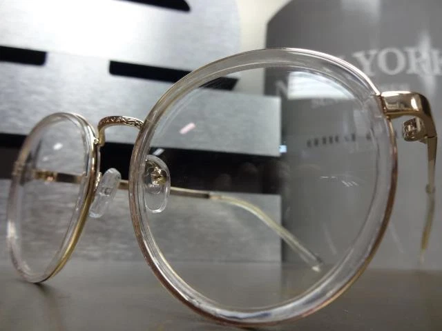 Hombres Mujeres CLÁSICO VINTAGE RETRO Estilo Lente Transparente Gafas Pequeño Marco de Moda Foto 2 de 4