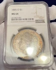 1885-O Morgan Silver Dollar - NGC MS64 - Choice Original Thick Toning! Pretty