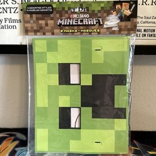 Unique Minecraft Party Masks Birthday Party Favors 8ct, 4 assorted styles