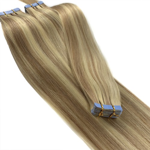 Best Quality 14''-24'' 100% Remy Russian Hair Tape In Real Human Hair Extensions - Picture 40 of 52