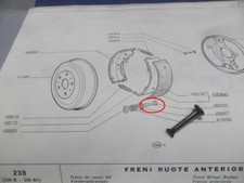 PERNO PER MOLLETTA GANASCE FRENI POSTERIORE FIAT 238 FIAT 4060393