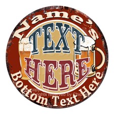 CP-0158 ANY NAME'S Custom Personalized Beer Bar Drink Metal Sign Decor Gift idea