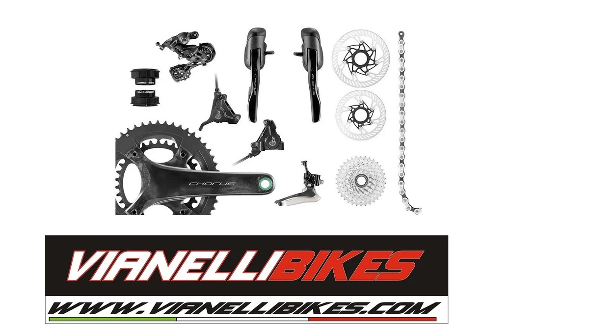 Groupe Campagnolo Chorus 10V - Pédalier Compact Carbone - Très Bon État