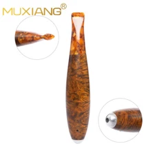 MUXIANG Handmade Briar Tobacco Pipe Small Portable Wooden Pipe Zeppelin Pipe